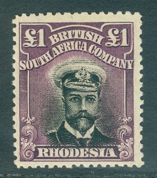 SG 242 Rhodesia black & reddish purple. A pristine very lightly mounted