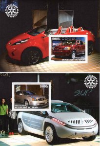 Benin 2003 Japanese Automobiles - Cars - Rotary International 2 S/S Perf.MNH