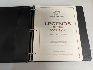 White Ace Stamp Album, United States Legends of West & Civil War, Pages & Binder