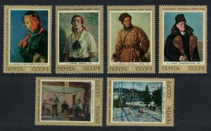 USSR History of Russian Painting 6v 1972 MNH SG#4123-4128