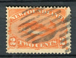 CANADA; NEWFOUNDLAND 1880s classic Cod issue 2c. Shade of used value