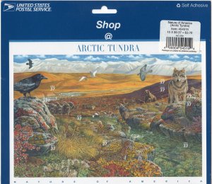 Scott #3802 Arctic Tundra (Nature Series) Sheet of 10 Stamps - Sealed Blue