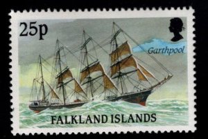 FALKLAND ISLANDS Scott 493 MNH**  Tall Ship stamp.