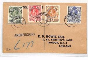 BH150 1927 SWAZILAND Bremersdorp Cover