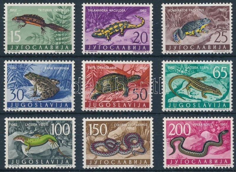 Yugoslavia stamp Animals (V) Reptiles set MNH 1962 Mi 1007-1015 WS200152