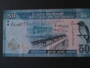 SRI LANKA-2016-CENTRAL BANK-$50  RUPEES.LT-CIRULATED NOTE WE SHIP TO WORLDWIDE