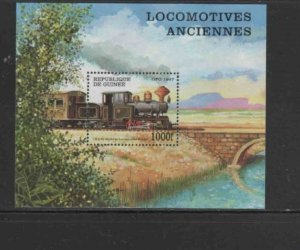 GUINEA #1456 1997 LOCOMOTIVES MINT VF NH O.G S/S