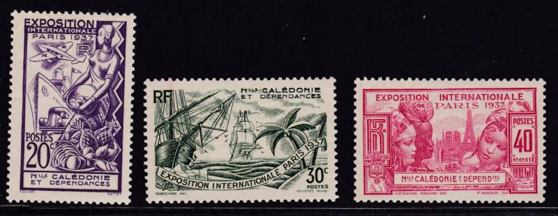 New Caledonia 1937 Paris Exposition Complete (6)  VF/Mint(*)