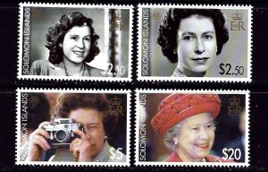 Solomon Is 1039-42 MNH 2006 QEII 80th Birthday