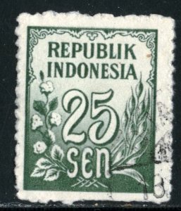 INDONESIA #376, USED - 1951 - INDO109NS8