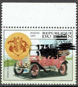 BENIN 2005 1377 175F AUTOMOBILE STODDAR DAYTON MULTIPLE OVERPRINT SURCHARGE MNH