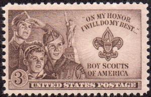 United States 995 - Used - 3c Boy Scouts of America (1950) (6)