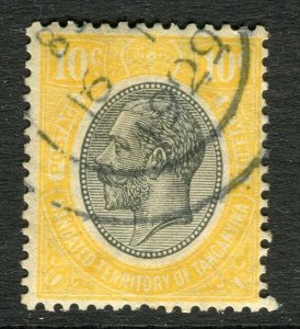 TANGANYIKA; 1927 early GV issue fine used Shade of 10c. value