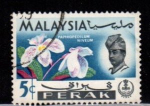 Malaysia - Perak  #141 Orchid Type - Used