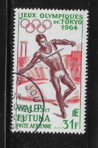 Wallis & Futuna islands 1964 Tokyo Olympic Javelin Thrower Sc C19 Used A3364