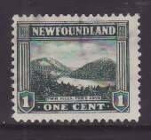 Newfoundland-Sc#131- id20-used 1c Twin Hills-1923-4-