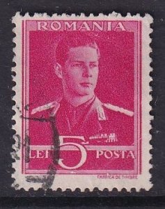 Romania   used 1940-1945 King Michael 5 l