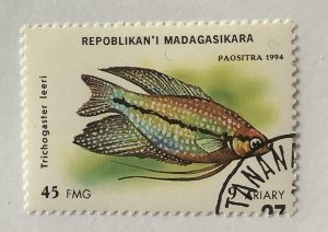 Malagasy 1994 Scott 1194 CTO - 45fr,   Aquarium Fish