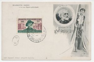 Maximum card Italy 1951 Giuseppe Verdi - Composer