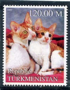 Turkmenistan 2000 DOMESTIC CATS 1 Stamp Perforated Mint (NH)
