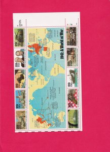 US 2559 MNH OG, PANE OF 10 P# 5476 2 LR