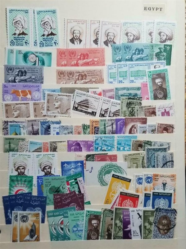 EGYPT Stock Page Stamp Lot MNH MH Used E3620
