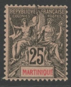 Martinique 43 * mint HR OG (2205 28)