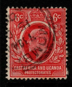 KENYA, UGANDA & TANGANYIKA SG36 1907 6c RED USED