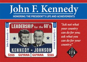 Guyana - 2013 - President John F. Kennedy 50th Memorial - Souvenir Sheet - MNH