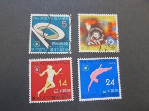 Japan 1958 Sc 648-51 set FU