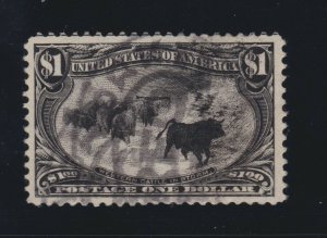 US 292 $1 Trans-Mississippi Used Cattle in the Storm PSE Cert XF SCV $725