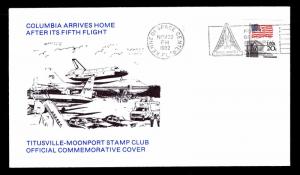 1982 COLUMBIA ARRIVES HOME AFTER ITS FIFTH FLIGHT - KENNEDY SPACE CTR (ESP#2715)