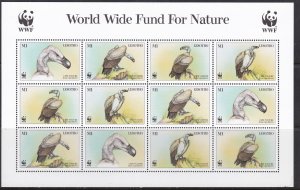 Lesotho, Fauna, WWF, Birds MNH / 1998