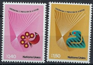 United Nations Geneva 111-12 MNH 1982 set (an7531)