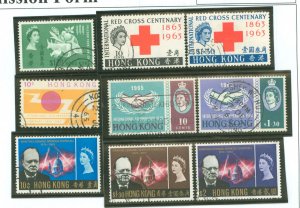 Hong Kong #218-221/225-224 Used Single (Complete Set)