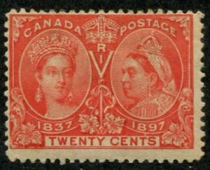Canada SC# 59 (SG# 133) Victoria Jubilee 20c mint hinged
