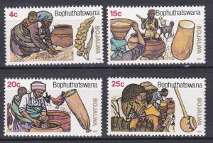 Bophuthatswana # 37-40, Sorghum Beer Production, NH, 1/2 Cat.