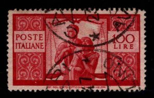 Italy Scott 477 Used  100 Lire stamp
