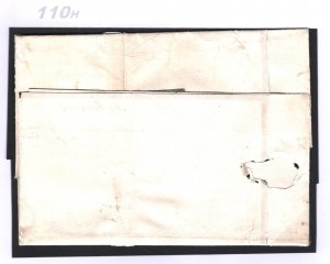 GB 1840 2d PALE BLUE STRIP (CL-EL) Cover PLYMOUTH MX Devon SG.6 Cat £4,950- 110h 