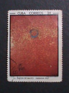 CUBA-1967 SC#1259 FAMOUS PAINTING-SALON DE MAYO-HAVANA-USED VERY FINE