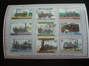 Stamps - Grenada - Scott# 2020-2022 - Mint Never Hinged Set of 3 Souvenir Sheets