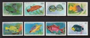 BAHAMAS 605b-618b NH '90 Fish set $24.25