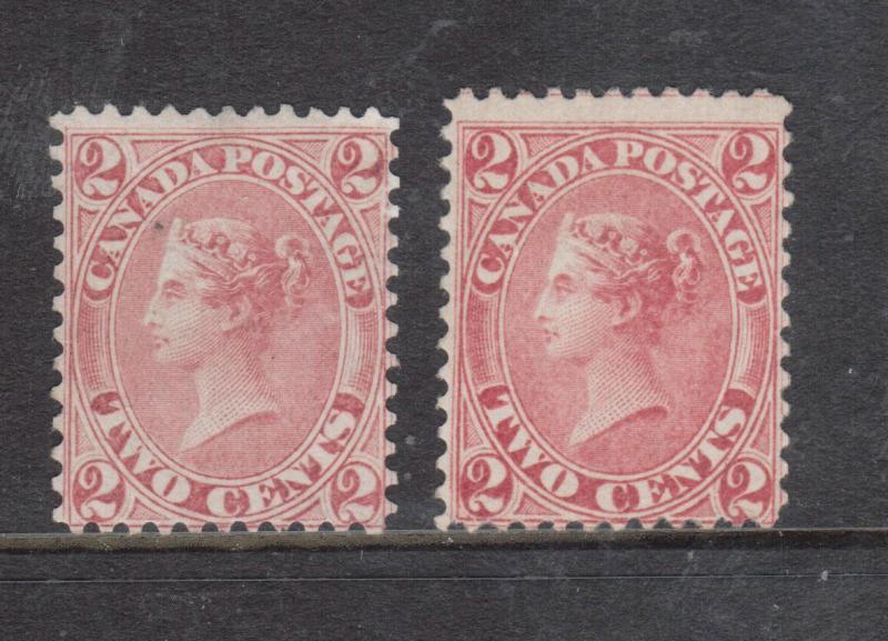 Canada #20 #20a Mint Duo