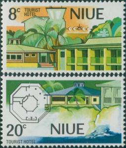 Niue 1975 SG196-197 Tourist Hotel set MNH