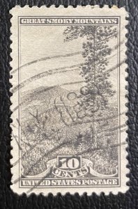 US #749 Used F/VF - 10c Great Smoky Mountains 1934 [US40.5.3]