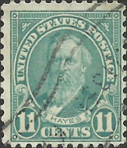 # 692 Used Light Blue Rutherford B. Hayes