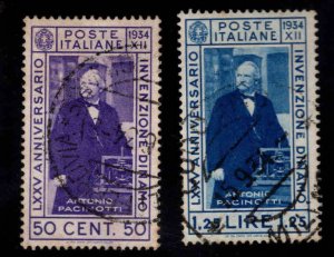 ITALY Scott 322-323 Used 1934 stamp set