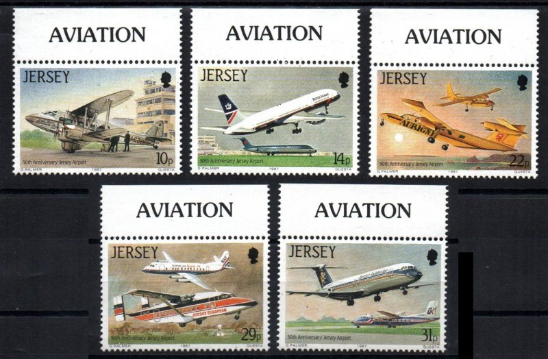Jersey # 418 - 422 MNH VF 