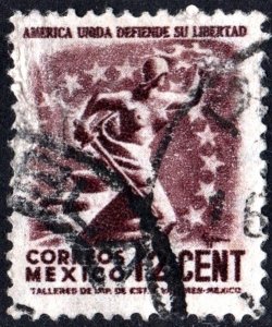 Mexico SC#790 12¢ Freedom (1944) Used