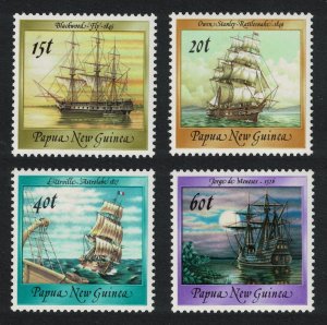 Papua NG Ships 4v 1988 MNH SG#546=553